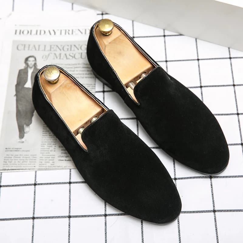 Hommes mocassins Design daim cuir chaussures hommes Mules classique affaires pour hommes luxe condui
