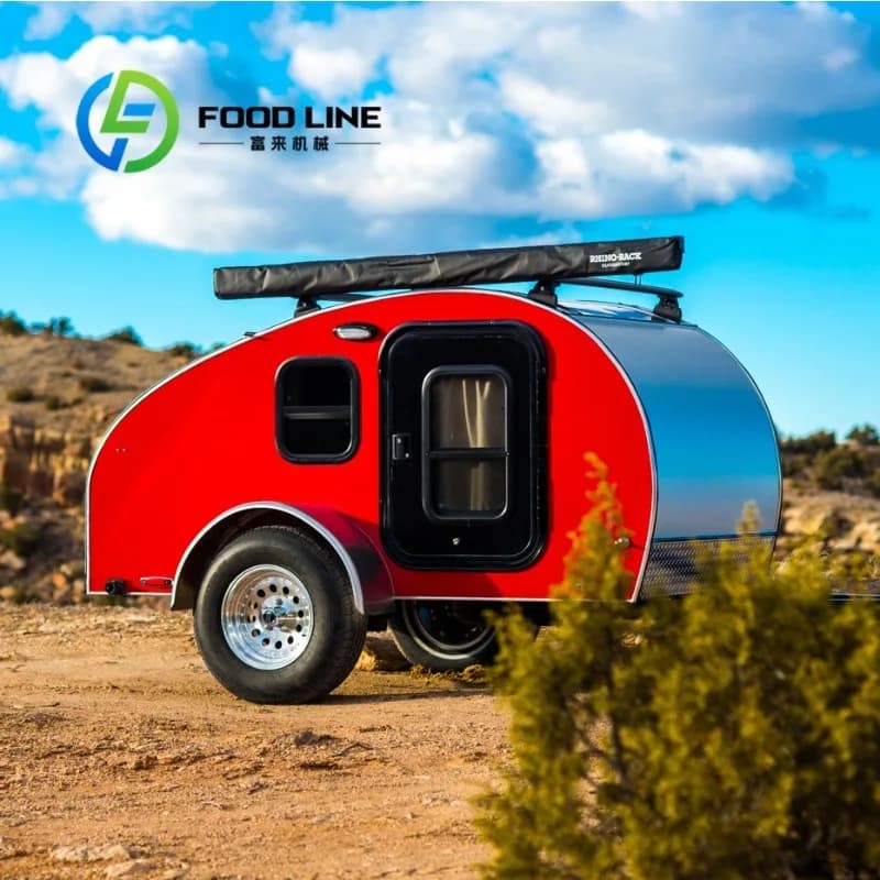 Maison mobile extensible moderne pour 4 personnes à vendre pour le camping et le caravanning