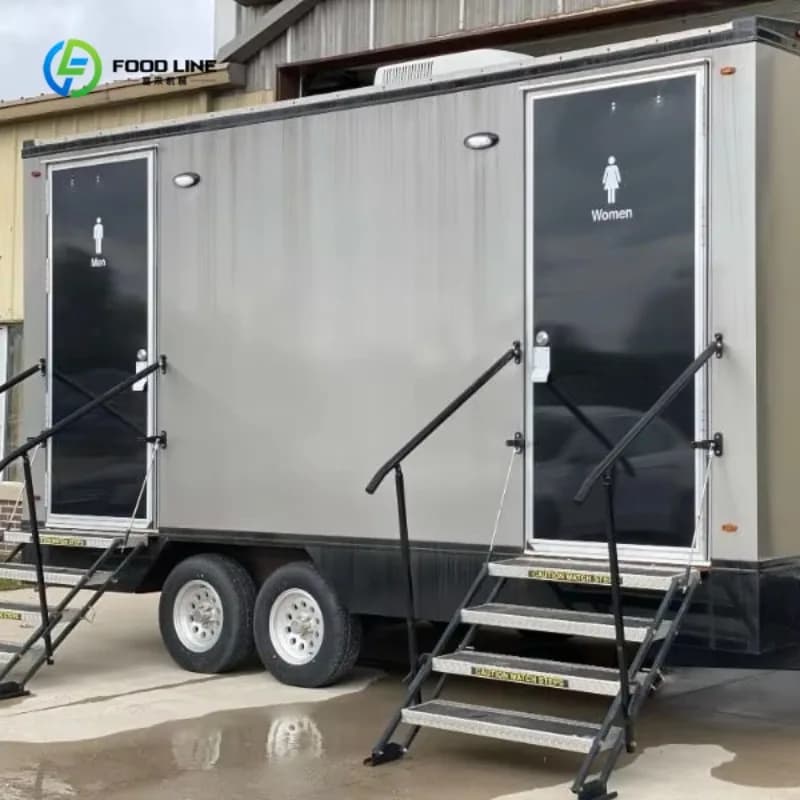 Très demandée : Remorque WC portable au design moderne pour le camping en parc et les activités de p