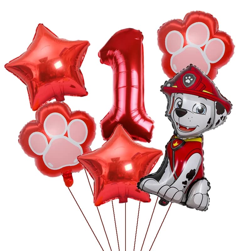 Ballon chien patte patrouille Chase Skye garçon fille décoration de fête d'anniversaire ballon en fi