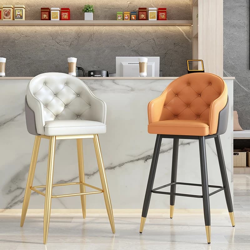 Nouveaux meubles de bar hauts tabourets chaises avec accoudoir populaire en cuir assis tabouret haut