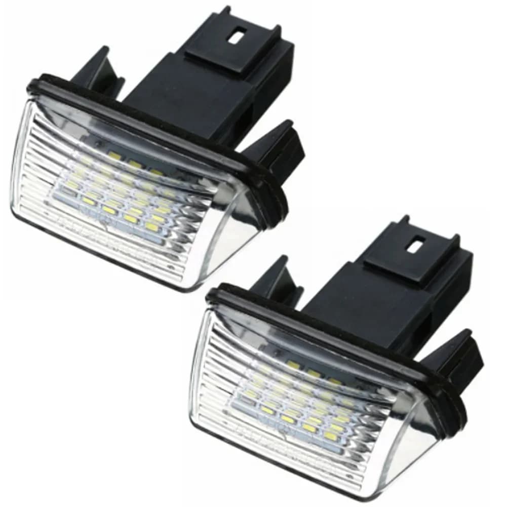 Lumière de plaque d'immatriculation LED pour voiture, 1/2 pièces, pour citroën C3 C4 C5 Berlingo Sax