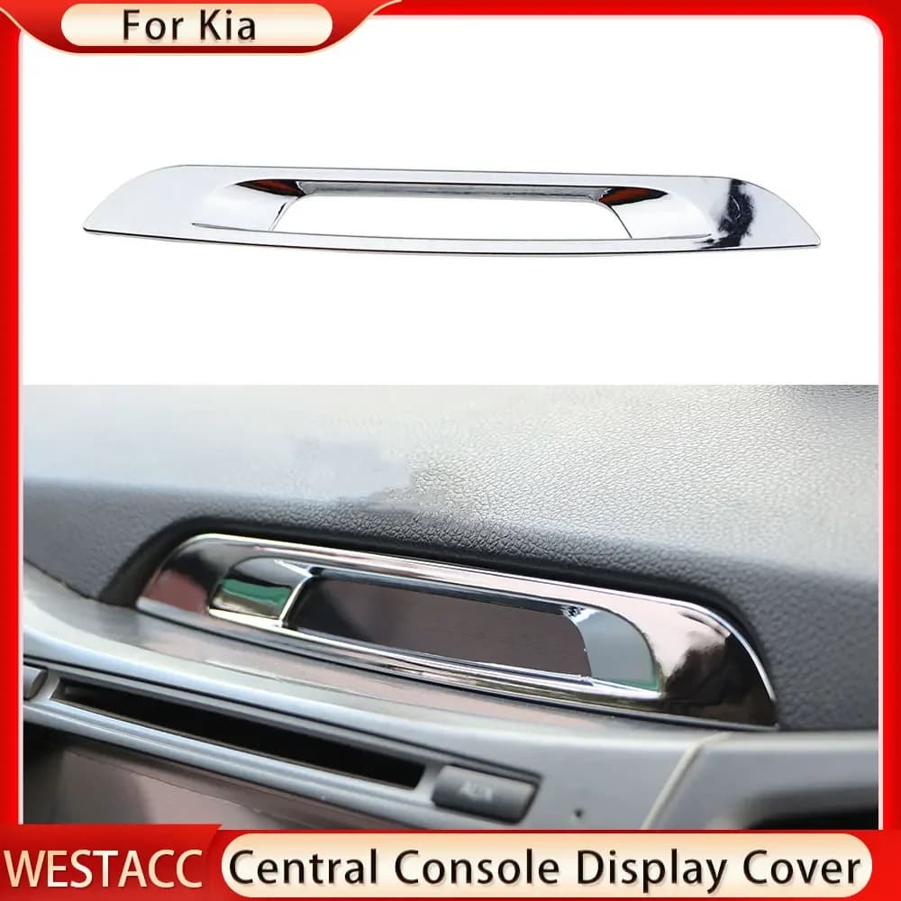Couvercle d'affichage de console centrale de voiture, autocollant de décoration, accessoires de garn