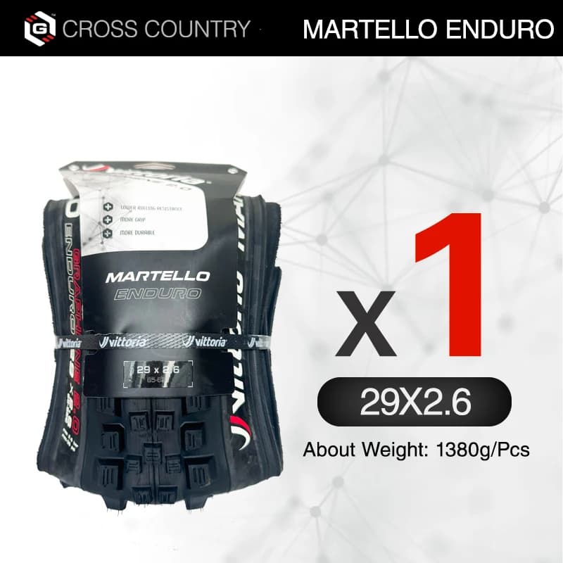 Pneus de VTT Vittoria Martello 29X2.6 pour conditions de Terrain mixtes - Pneu VTT Trail TNT 4C Grap