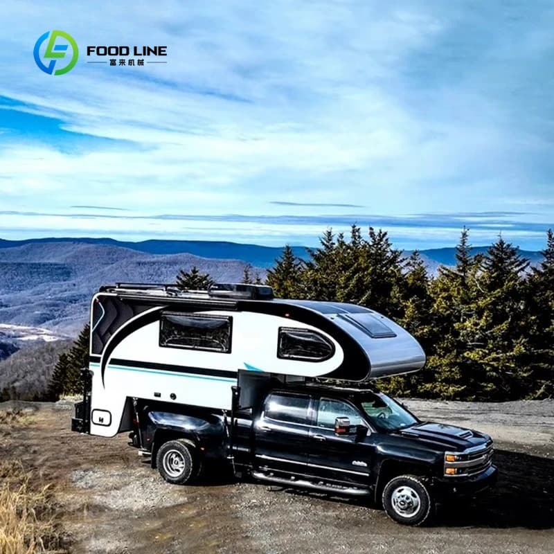Camper personnalisé pour pick-up, camping-car pour camion international, camping-car pour pick-up 4x
