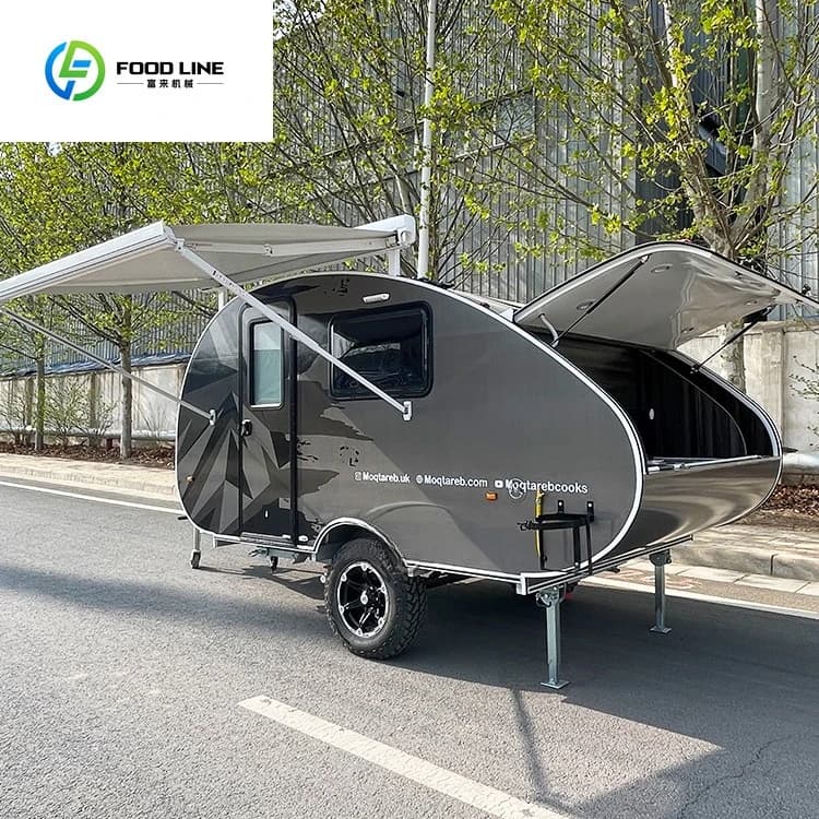 Mini-caravanes, camping-cars, remorques de voyage, caravanes en forme de larme, cuisine de camping p