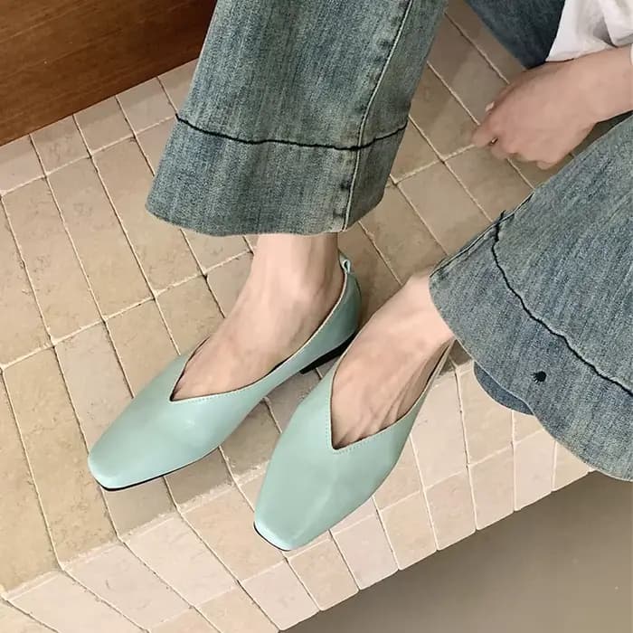 SUOJIALUN Nouvelle Collection Printemps 2026 Chaussures Plates pour Femme, Style Mocassins à Enfiler