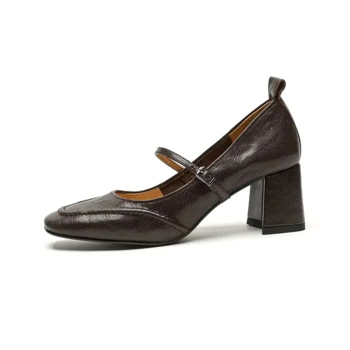 FEDONAS-Chaussures à Talons Hauts en Cuir group pour Femme, Escarpins à Essence Mary, Bouche Peu Pro