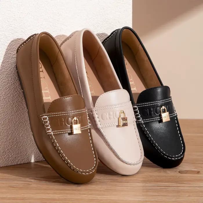 CHCH – mocassins en cuir pour femmes, chaussures d'affaires décontractées, nouvelle collection 2026