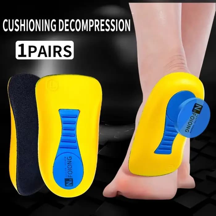Demi-semelles orthopédiques pour hommes et femmes, pour le soulagement des douleurs au talon et des