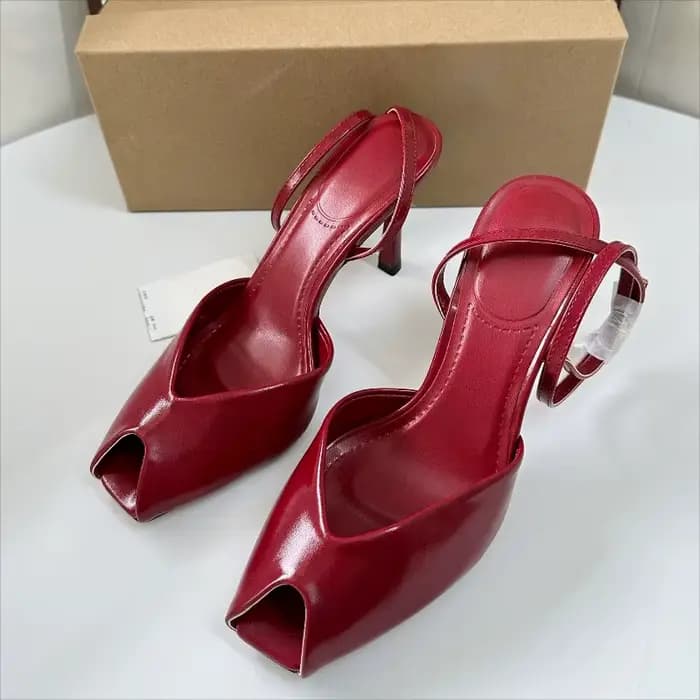 Sandales de gladiateur à talons hauts pour femmes, en cuir PU souple, élégantes, lanières de chevill