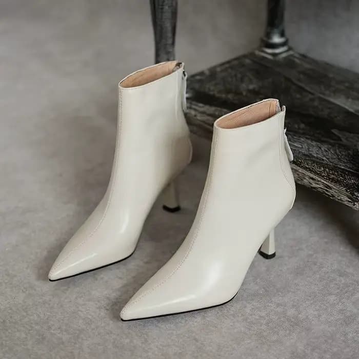 Krazing Pot grande taille 42 cuir de vache bout pointu talons hauts Design Chic concis hiver printem