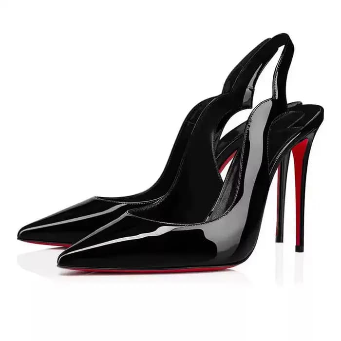 Chaussures à talons hauts pointus sexy européennes et américaines 2025, ajustables, noires, avec bri