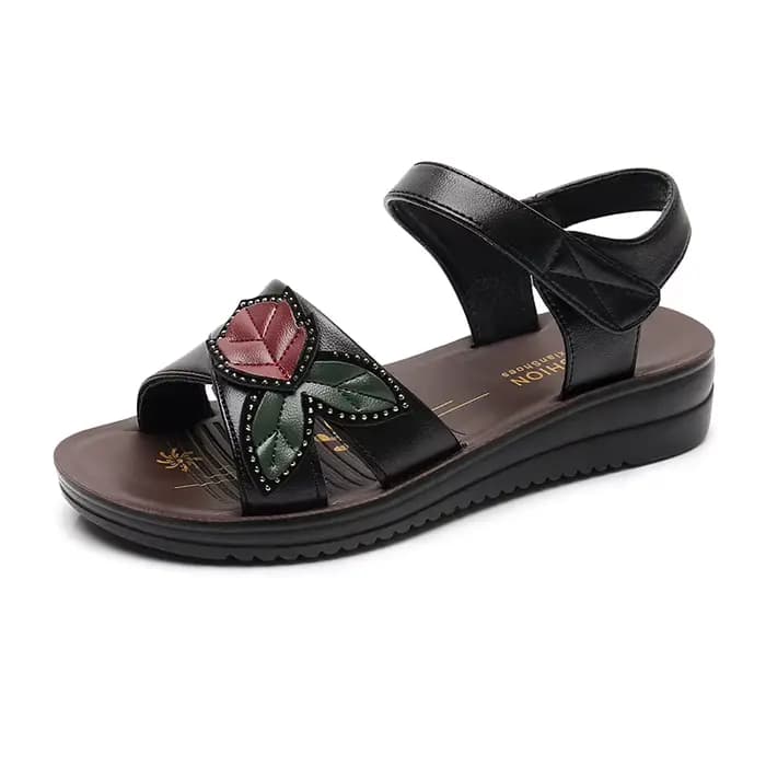 Femmes sandales 2025 mode extérieur compensées chaussures de marche femmes été plat antidérapant fon