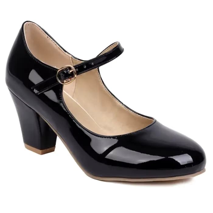 Escarpins bleu marine pour femmes, grandes tailles 45, style Lolita Mary Jane, élégants, noirs, roug