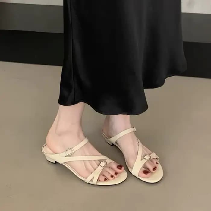 SUOJIALUN 2026 Nouvelle Collection Été – Sandales Femme Tendance à Talon Carré Moyen, Chaussures Déc