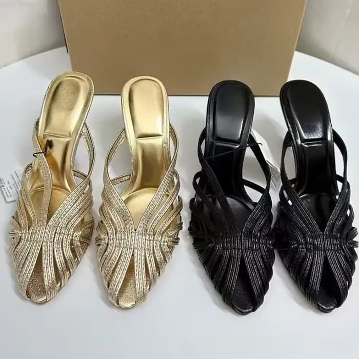 Talons hauts été femmes sandales romaines or rencontres décontracté élégant Stiletto respirant conce