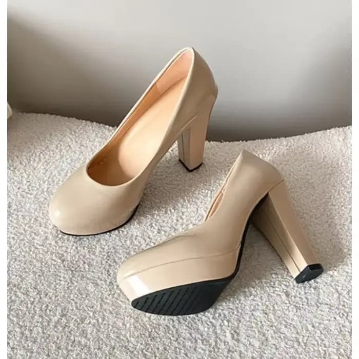 Chaussures à talons hauts pour femmes, chaussures de mariage blanches, escarpins à talons hauts épai