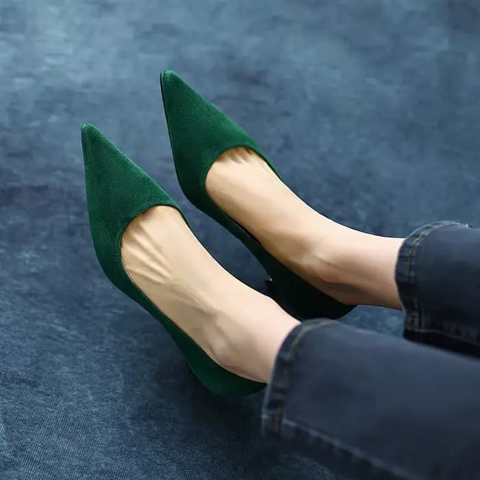 Call TAA-Talon haut fin pointu pour femme, chaussures à plateforme pour femme, escarpins en daim pou