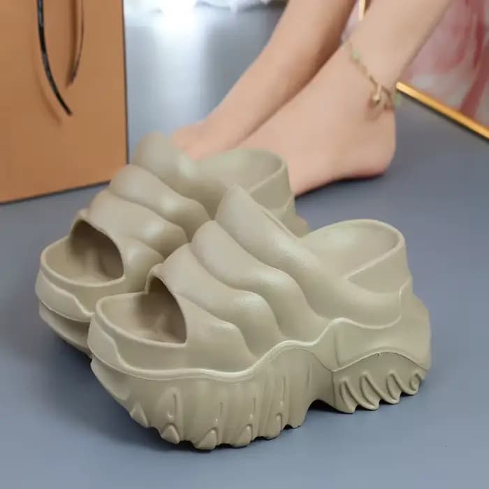 Pantoufles à Talons Super Hauts de 10 cm pour Femme, Chaussures d'Été à Semelle Optique Ouverte, Pla