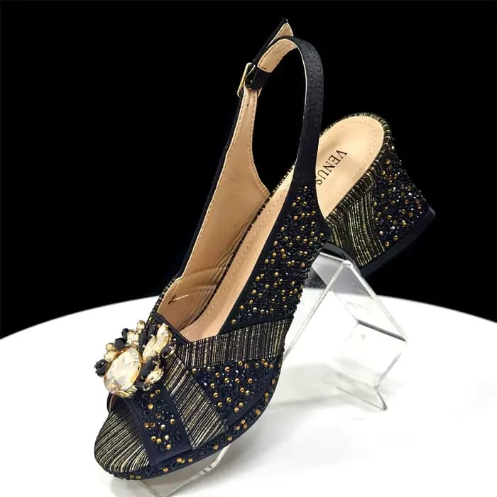 2025 Luxueux ensemble de chaussures et de sacs de fête pour femmes italiennes – Sandales élégantes à