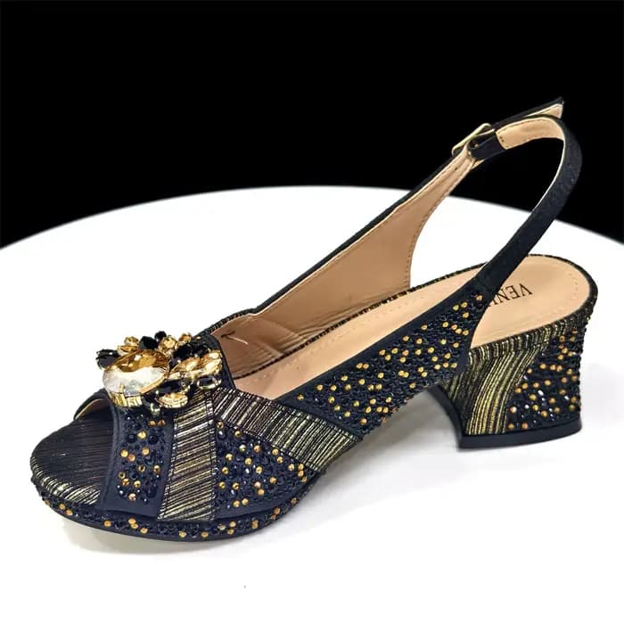 2025 Luxueux ensemble de chaussures et de sacs de fête pour femmes italiennes – Sandales élégantes à