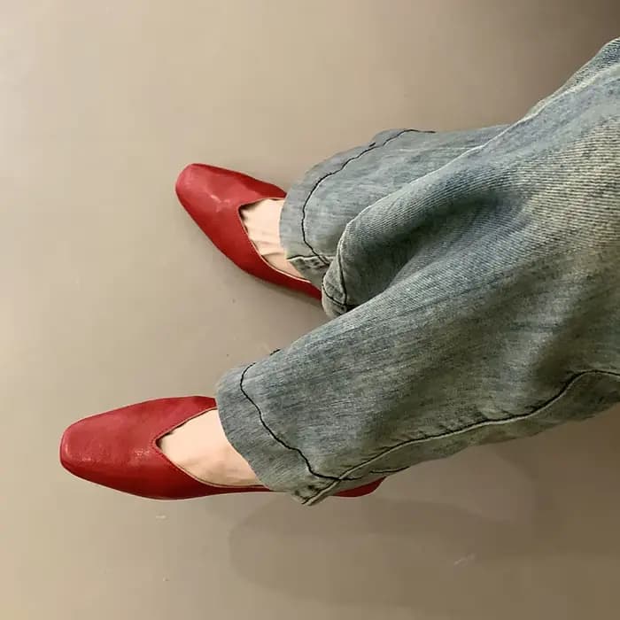 SUOJIALUN Nouvelle Collection Printemps 2026 Chaussures Plates pour Femme, Style Mocassins à Enfiler