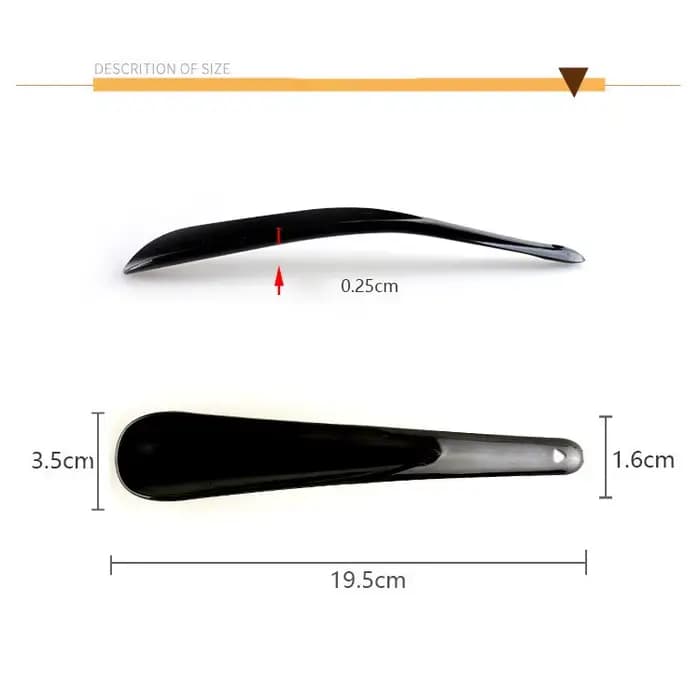 Chausse-pied en plastique léger avec aide au corne à chaussures de voyage pour hommes femmes-enfants accessoires d'aide portables pour les personnes âgées