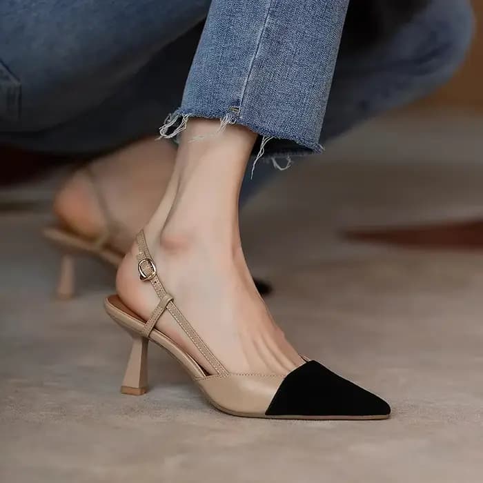 Talons hauts été 2024 nouveauté mode boucle sandales