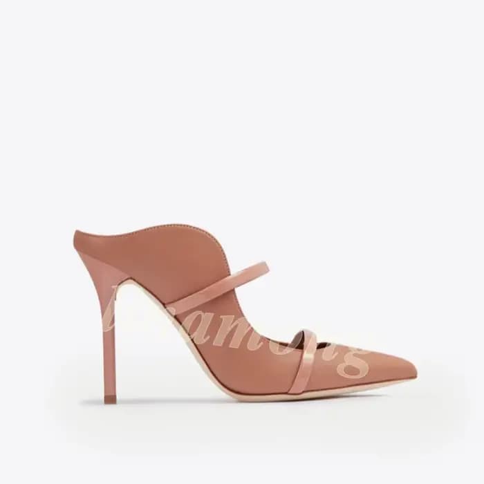 Sandales mules à Double bretelles imprimé léopard