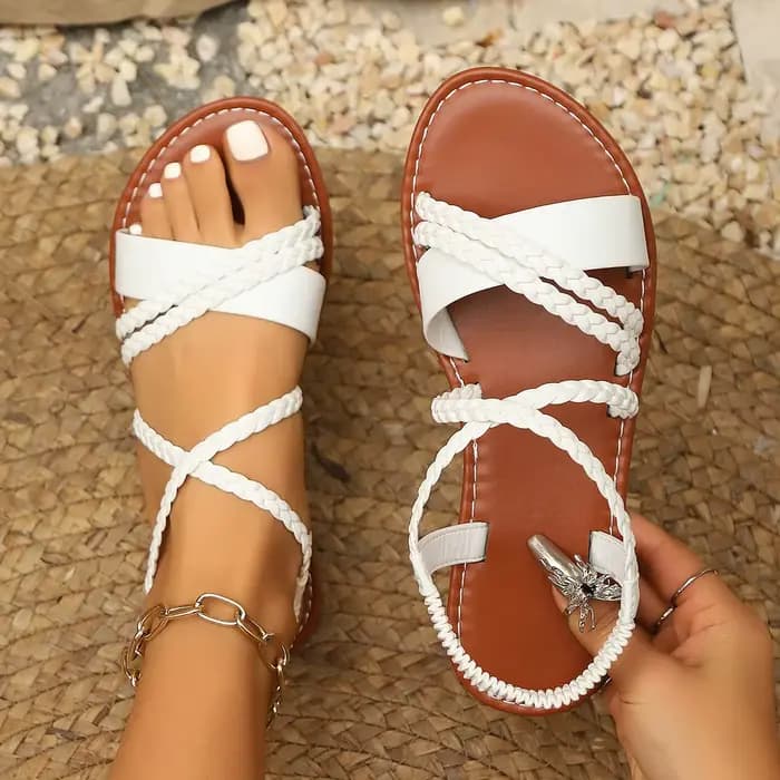 Sandales d'été blanches pour femmes 2026