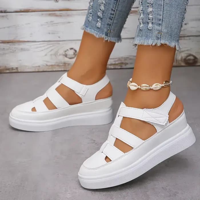 Femmes sandales nouvel été talons compensés plate-forme