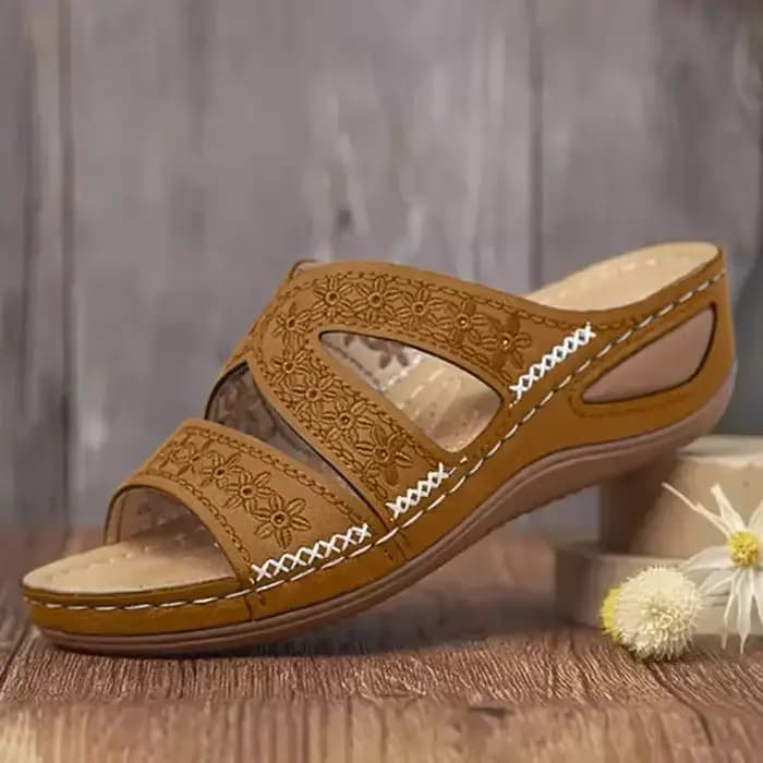 Sandales orthopédiques à talons compensés pour femmes