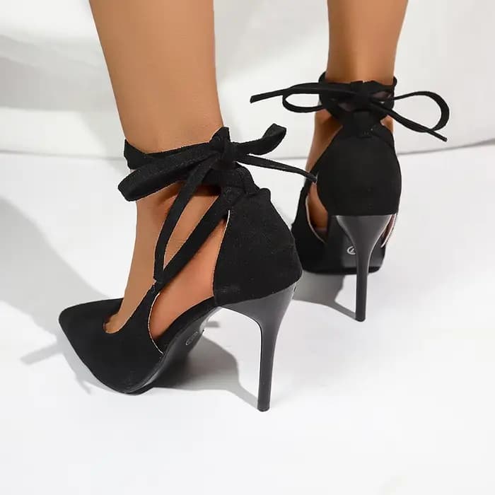 Escarpins en daim à talons hauts pour femmes