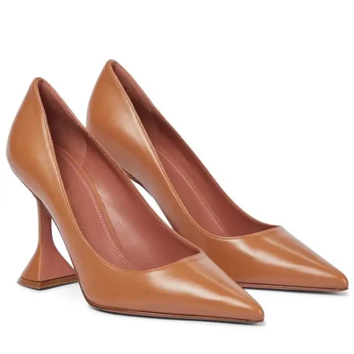 Talons aiguilles pointus en verre à vin pour femmes