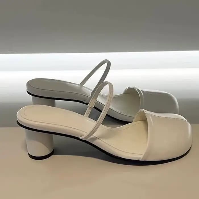 Mules d'été à bout couvert pour femmes
