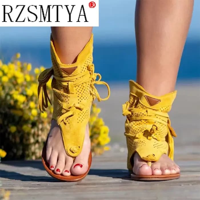 Sandales rétro style gladiateur pour femmes