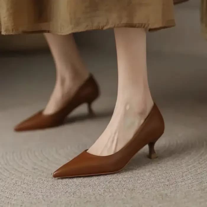 Escarpins de luxe chaussures pour femmes à talons femme talon moyen