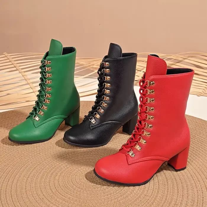 Bottines à talons carrés pour femmes