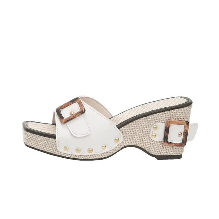 Femmes sandales Style britannique Rome chaussures confortables doux talons hauts