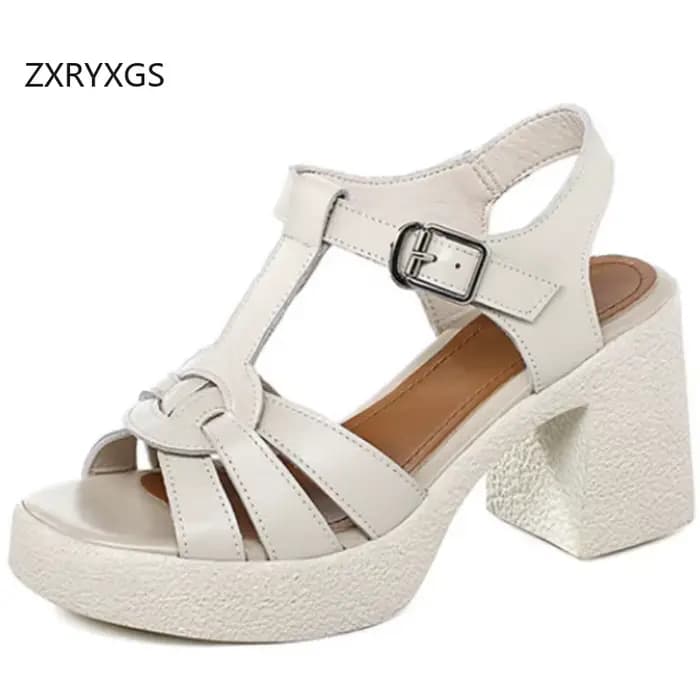ZXRYXGS Sandales d'été à talons hauts pour femmes