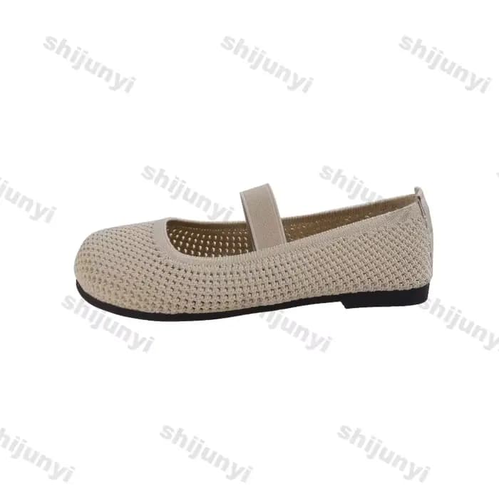 Sandales pour femmes 2025 été nouvelle maille respirant semelle souple antidérapant chaussures décontractées léger confortable mode sans lacet appartements