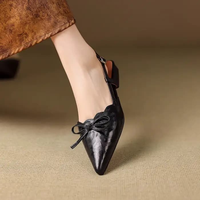 Nouvelles sandales d'été 2026 pour femmes en cuir véritable