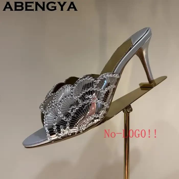 Nouvelles sandales sexy à talon aiguille et bout ouvert