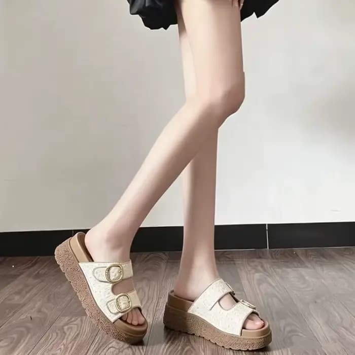 Nouvelles Chaussures Femme 2026 – Tongs Rétro à Plateforme Tendance pour Femme – Confortables, Idéales pour les Vacances, Chaussures Décontractées de Créateur – Zapatos Mujer