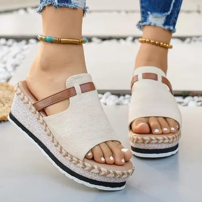 Sandales compensées espadrilles pour femmes