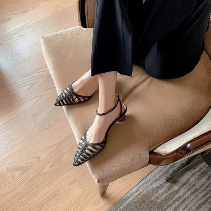 Sandalias De MujerFrench rétro femmes chaussures nouveau Style talons pointus mode polyvalent