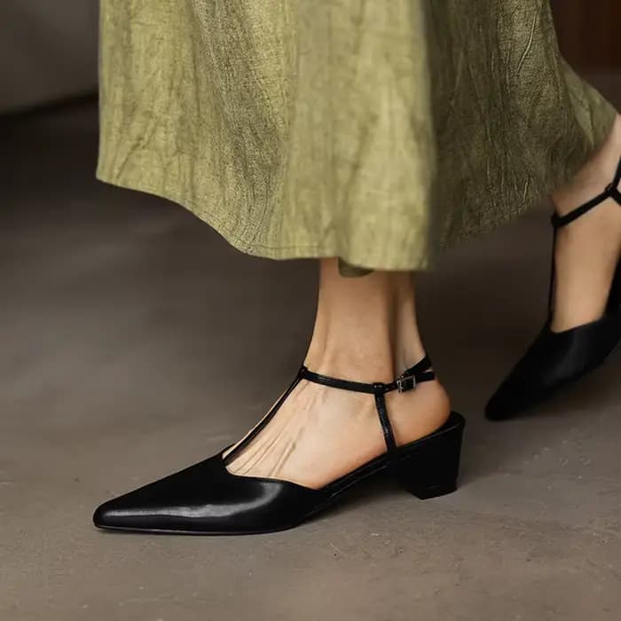 Nouvelles sandales d'été pour femmes en cuir véritable