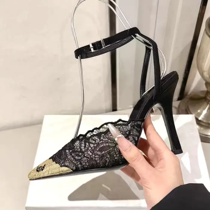 Nouvelles sandales sexy à talon aiguille et bout ouvert