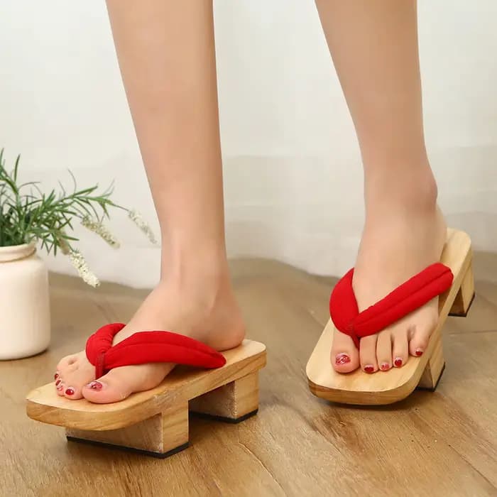 Sandales japonaises en bois sabots chaussures tongs élégantes pour spectacle sur scène fond antidérapant Cosplay Costume appartement carnavals